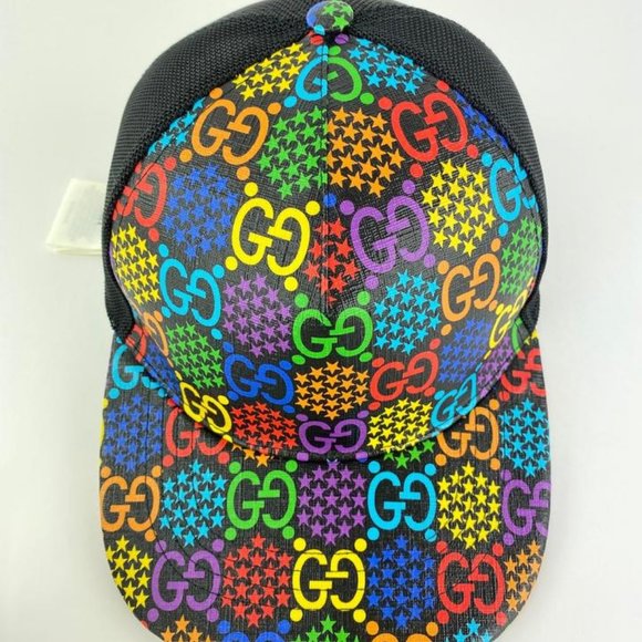 Gucci New Psychedelic GG Baseball Cap Hat with - Picture 6 of 12